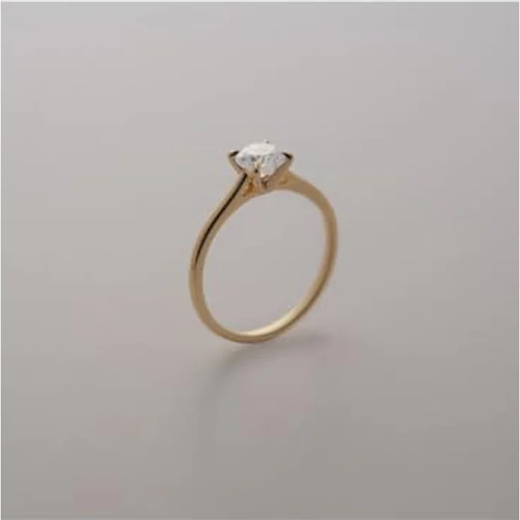 CHRIST Damenring 585er Gelbgold, 1 Lab-Grown Diamant in 4er-Krappenfassung – Bild 3