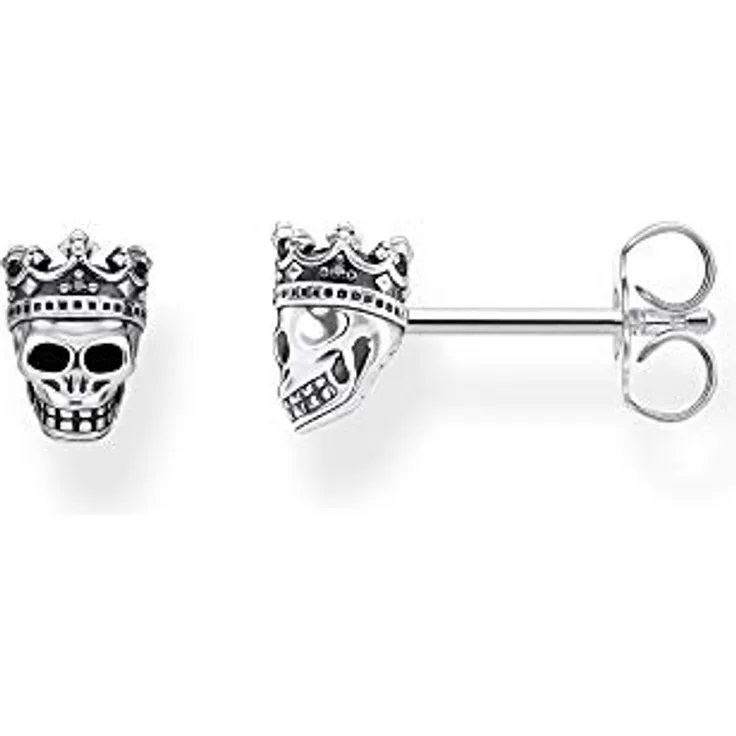 Thomas Sabo Unisex Ohrstecker Totenkopf 925 Sterling Silber, trendiges Design, H2111-643-11