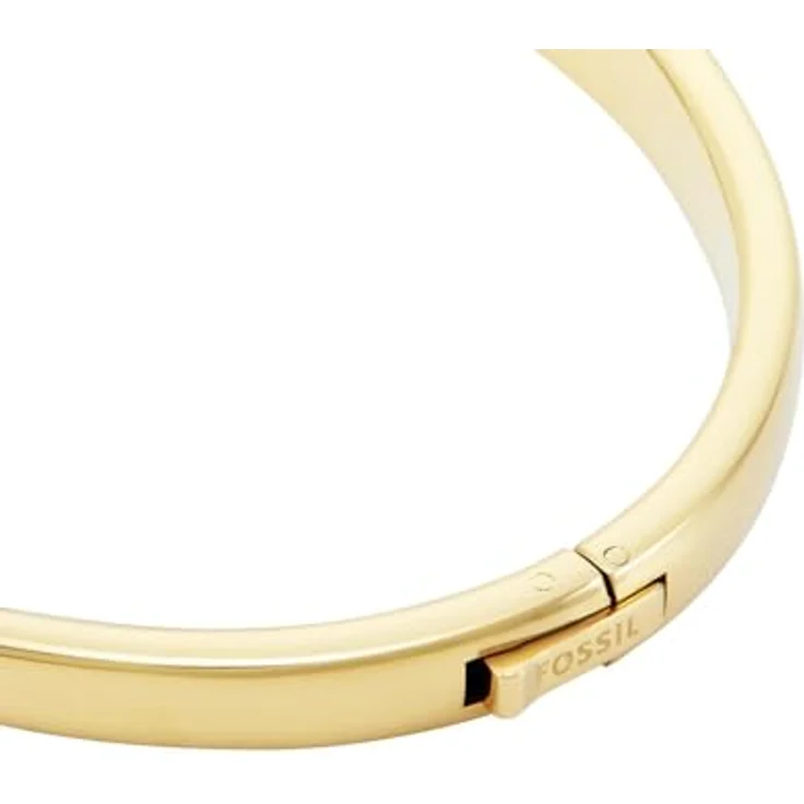 Fossil Sadie Damenarmband aus Edelstahl, Druckknopfverschluss, bernsteinfarbenes Gold – Bild 4