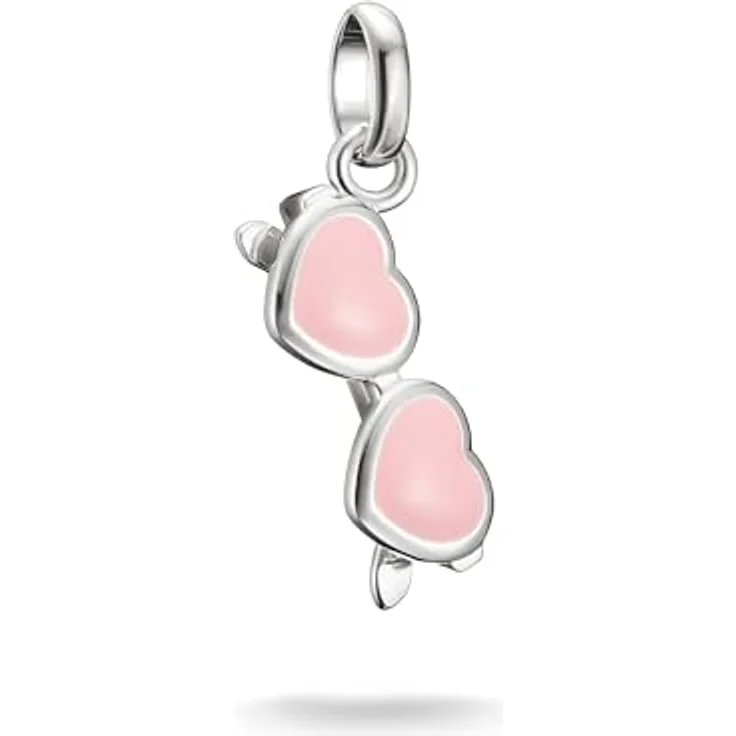 THOMAS SABO Charm-Anhänger Pink Sonnenbrille, 925er Sterlingsilber mit Kaltemail, Charm Club Anhänger – Bild 1