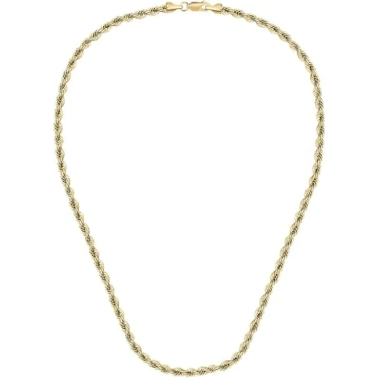 CHRIST Damen-Halskette 585er Gelbgold, edle Kordelkette mit Karabinerverschluss, One Size – Bild 2