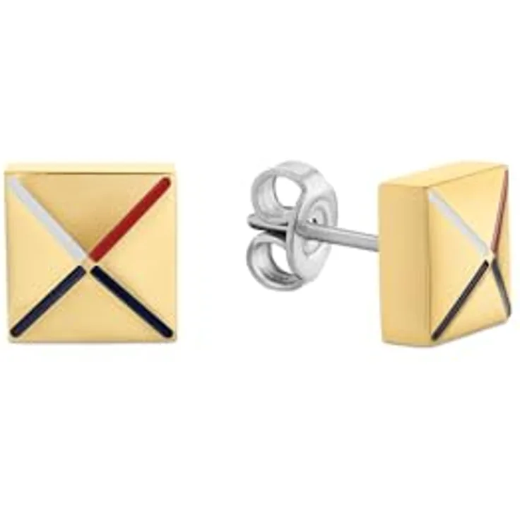 Tommy Hilfiger GIANNA 2780916, Ohrstecker aus Edelstahl in Gold mit IP-Ionen-Plattierung und praktischem Steckverschluss