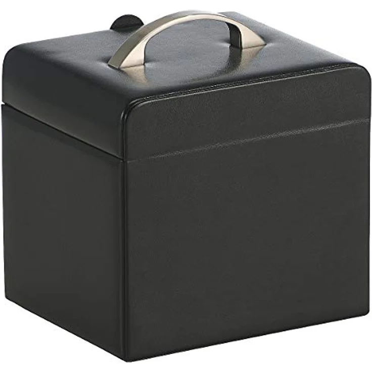 Windrose Merino Charmbox Schmuckkasten 21 cm, Organizer mit 8 Litern Volumen und Trennblatt, 22,5 cm x 18,5 cm, grau – Bild 3