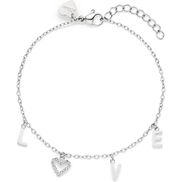s.Oliver Bracelet, elegantes Armband aus poliertem Edelstahl, silber, verstellbar bis 21 cm, wasserfest & hautfreundlich – Bild 1