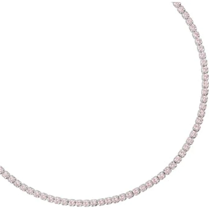 CHRIST Tennisarmband 89086353, pinke Zirkonia in 925er Silber mit Karabinerhakenverschluss – Bild 3