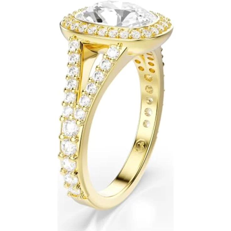 Swarovski Ring Una Angelic, Cushion-Schliff, 18 Karat Weißgold, Größe 60, mit Cubic Zirkonia und Kristallen – Bild 5