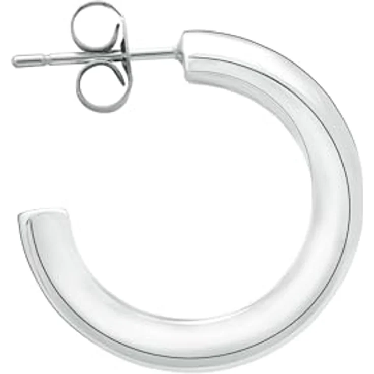 LIEBESKIND BERLIN Creole LJ-1650-E-20, Edelstahl Ohrringe in Silber, 2 cm mit Steckverschluss – Bild 2