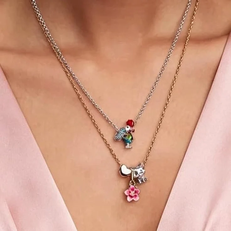 WEIMU Golden Charms 925 Sterling Silber Charm, hypoallergenes Schmuckstück mit goldener Blume für Armband & Halskette – Bild 5