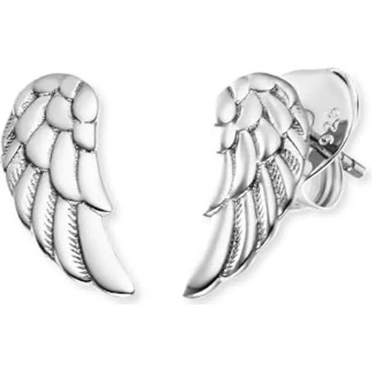 Engelsrufer Damen Ohrstecker Engelsflügel aus Sterling Silber, nickelfrei, 7mm, ERE-FLYWING-ST