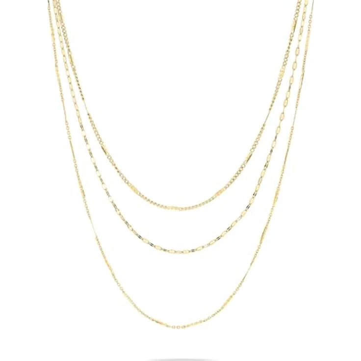Liebeskind Berlin Halskette LJ-1460-N-58, Edelstahl IP Gold poliert, 58 cm mit Karabinerverschluss – Bild 1