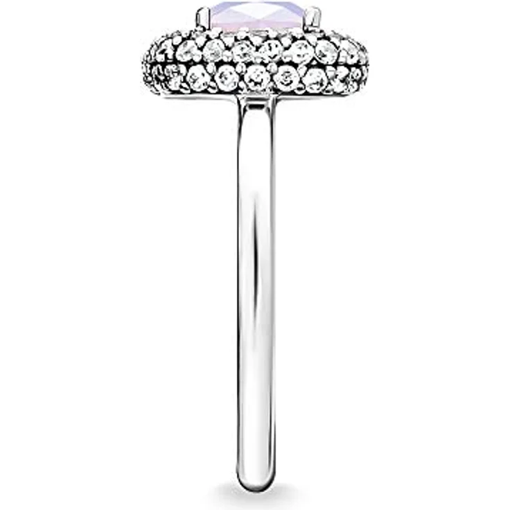 Thomas Sabo Damenring TR2287-347-7-52, 925er Sterlingsilber, Ringgröße 52, trendiges Design mit Glaselementen – Bild 3