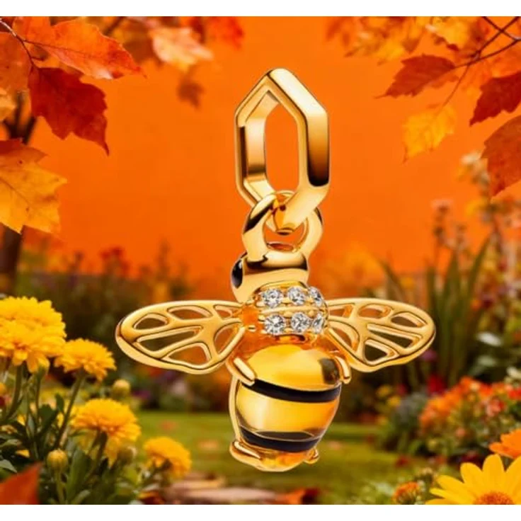WEIMU Golden Charms 925 Sterling Silber Charm, goldene Biene für Armband & Halskette, hypoallergen und einzigartiges Schmuckgeschenk für Damen – Bild 4