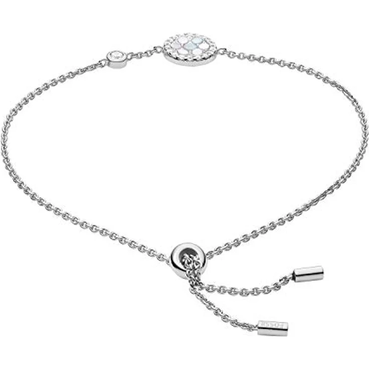 Fossil JFS00519040, Damen-Armband aus Sterlingsilber, max. Innenlänge 216 mm, poliertes Design, silber – Bild 2