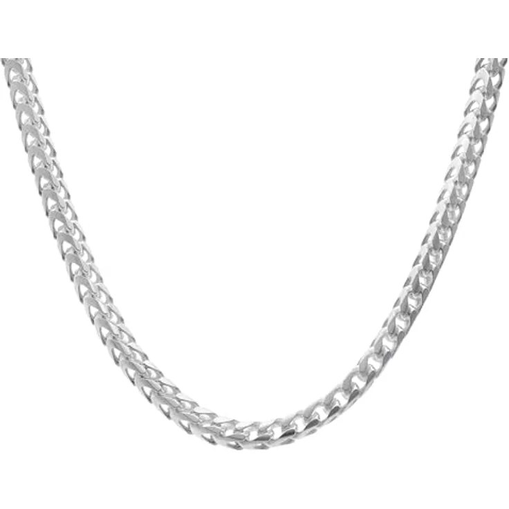 trendor Herren-Halskette 925 Silber Fuchsschwanzkette, 5,1 mm Breit, 45 cm, mit Karabinerverschluss und Pflegetuch – Bild 2