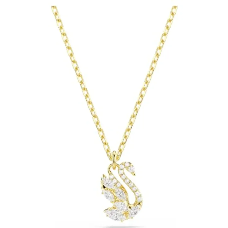 Swarovski Anhänger Swan 5754626, Kettenanhänger in Weiß mit eleganter Schwanen-Design