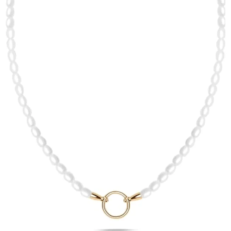 Tamaris Necklace - Charms-Halskette aus Edelstahl IP Gold, 45 cm verstellbar, wasserfest & hautfreundlich