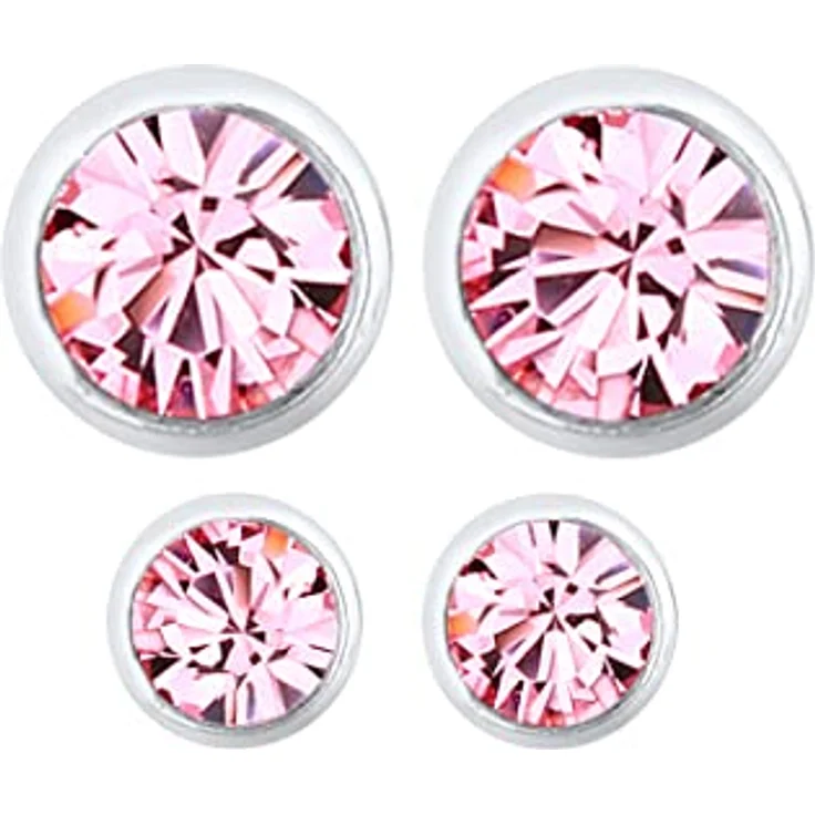 Elli Ohrringe Damen Ohrstecker 2er Set mit Swarovski Kristall, 925 Sterling Silber – Bild 2