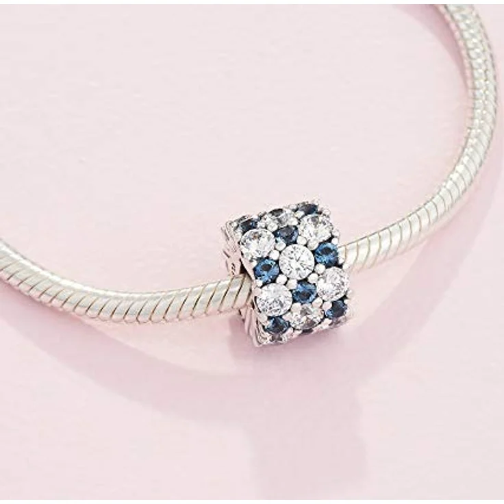PANDORA Bead Charm 925 Sterlingsilber 798487C02, mit klaren Cubic Zirkonia, Silber – Bild 4