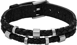 Fossil Herren-Armband Leather Essentials