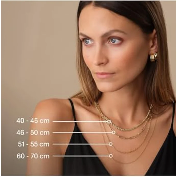 FAVS Damen-Halskette 925er Silber mit Zirkonia, zeitloses Schmuckstück, One Size – Bild 2