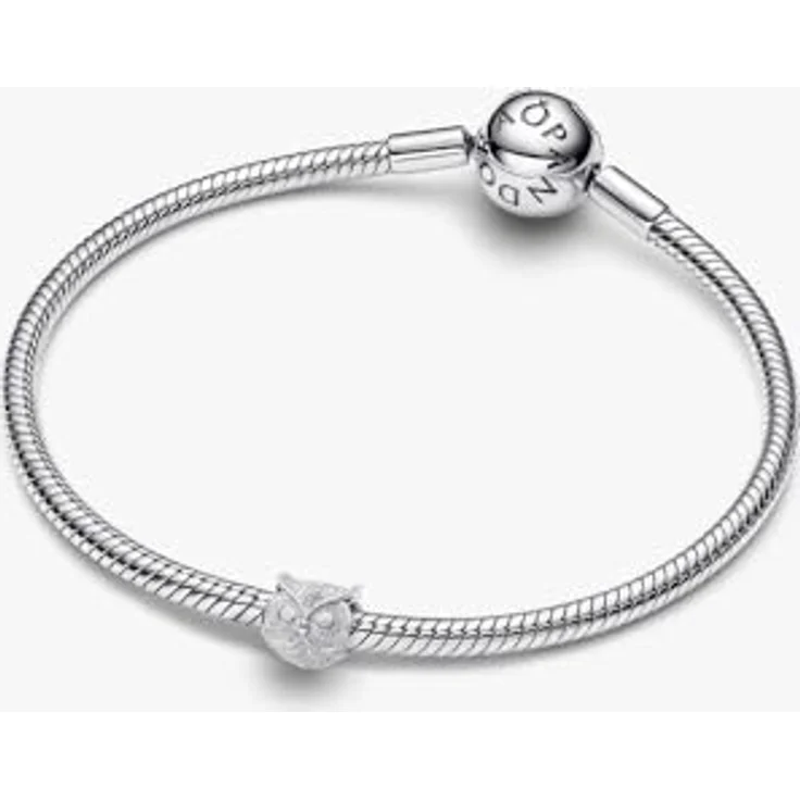 PANDORA Silber Charm Eule Mini matt, Tiermotiv aus 925er Silber – Bild 4