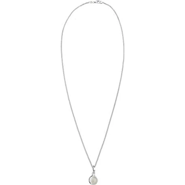 Elli Damen Halskette Anhänger Rund aus 925 Sterling Silber mit Mondstein, handgefertigt, anlaufgeschützt – Bild 3