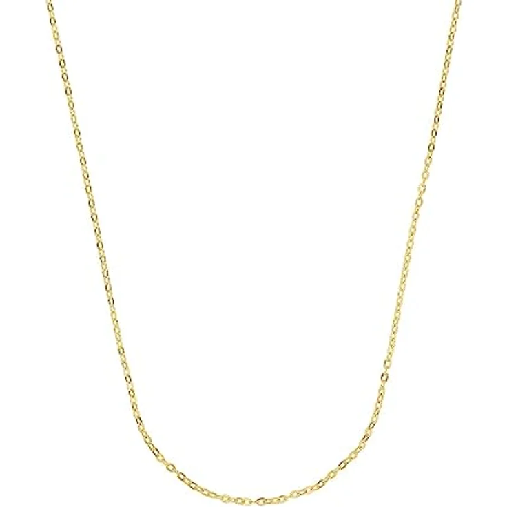 Amor Unisex Halskette, 50 cm aus 375 Gold mit Ankergliederung und Federringverschluss, in Schmuck Geschenk Box – Bild 1