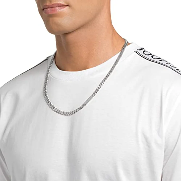 JOOP! Halskette Edelstahl Herren, 60 cm, Silber, mit Karabinerverschluss, in Geschenkbox, 2026991 – Bild 4