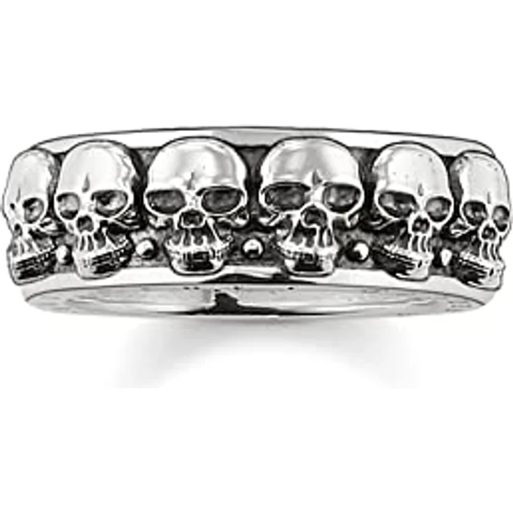 THOMAS SABO Ring Totenköpfe, 925 Sterlingsilber, feminines Design, verschiedene Größen erhältlich – Bild 4