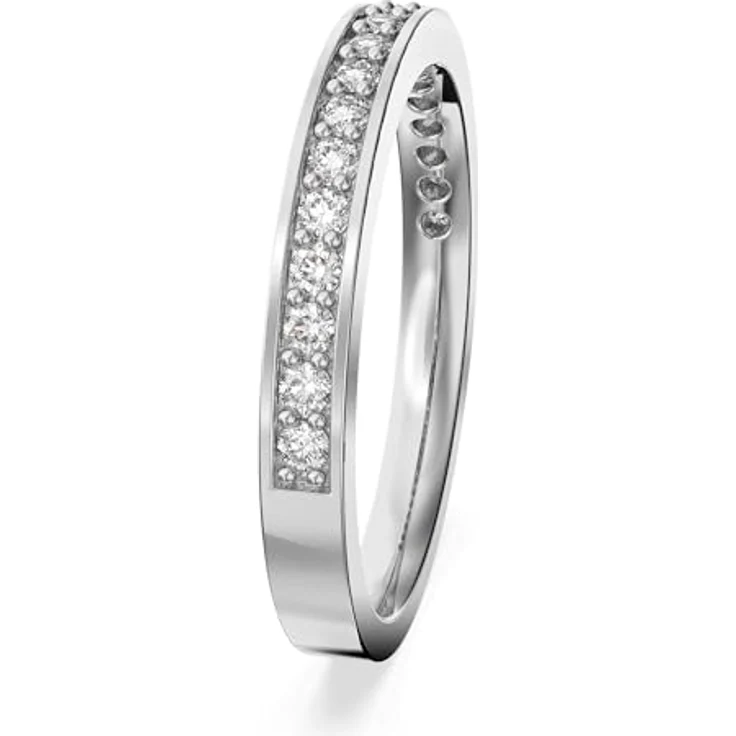 Swarovski Fingerring Matrix Tennis, mit Swarovski® Kristall, elegant und zeitlos – Bild 3