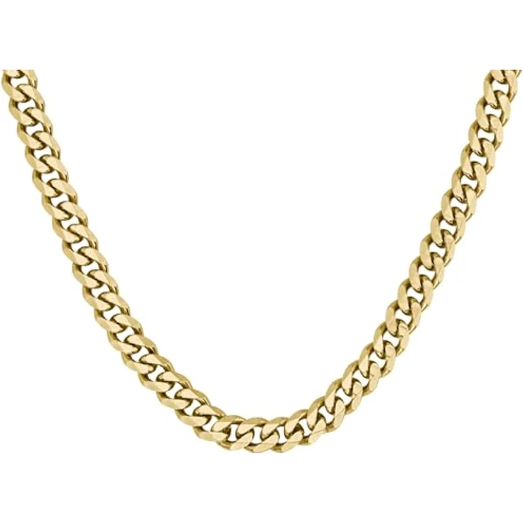 BOSS Jewelry Gliederhalskette für Herren, Panzer-Halskette in Gelbgold, 61 cm mit magnetischem Verschluss und graviertem Logo - 1580402 – Bild 3