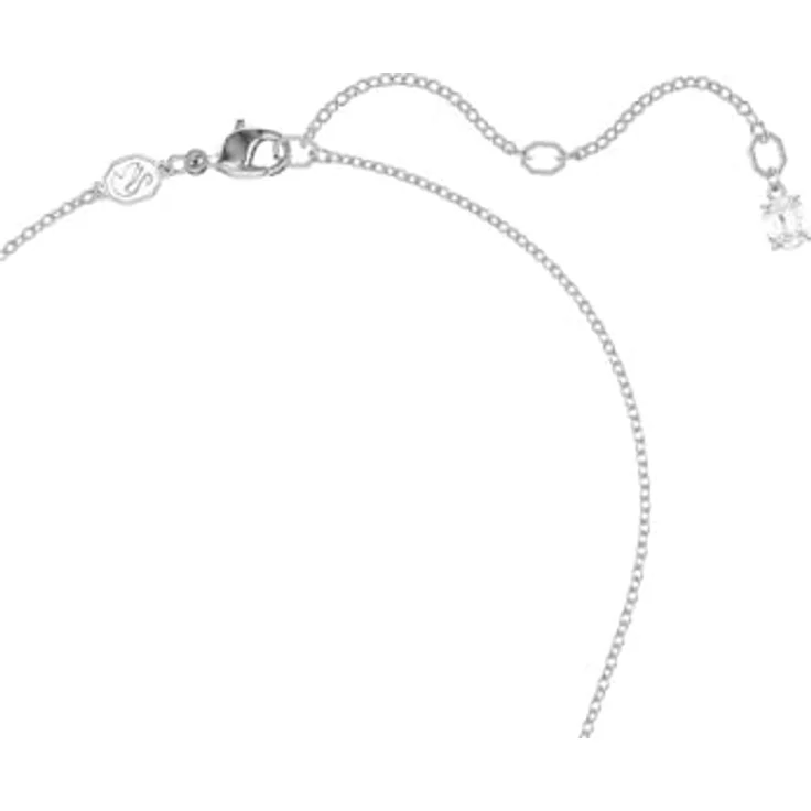 Swarovski Damen-Kette, Kettenanhänger aus Metall mit Kristall, One Size, zeitloses Design – Bild 3