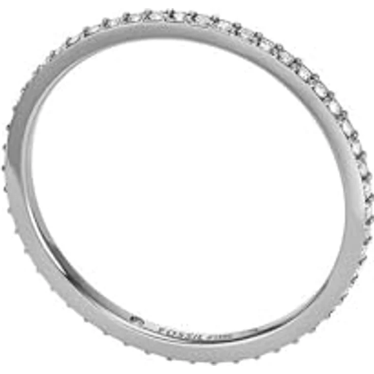 FOSSIL Damenring All Stacked Up, Edelstahl Silber, poliert, Größen 3-9 – Bild 3