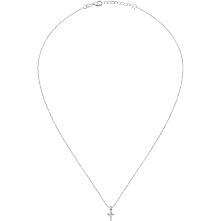 La Petite Story Damenhalskette LPS10AWV26 aus 925 Silber mit Zirkonen, 45 cm, Silver Kollektion – Bild 2
