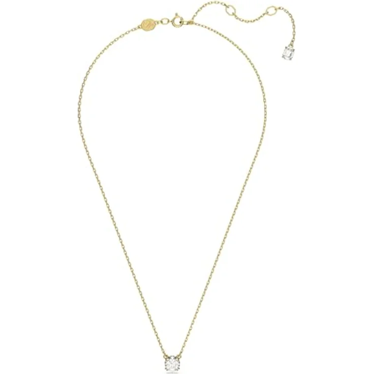 Swarovski Constella Kettenanhänger, Rundschliff, Weiß, Vergoldet, FW2022 Kollektion – Bild 2