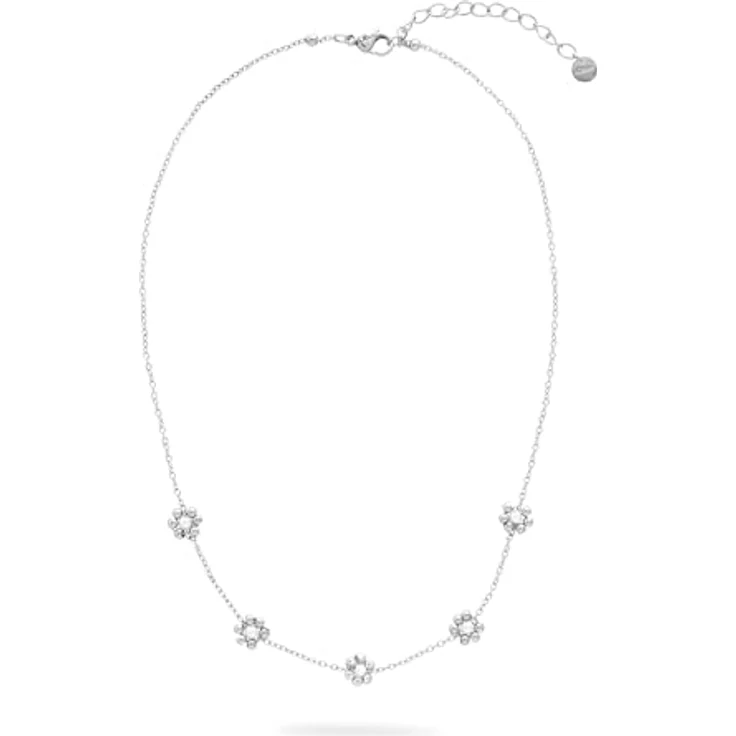 s.Oliver Necklace, Elegante Halskette aus poliertem Edelstahl, Silber, Rolokette 45 cm, wasserfest & hautfreundlich – Bild 3