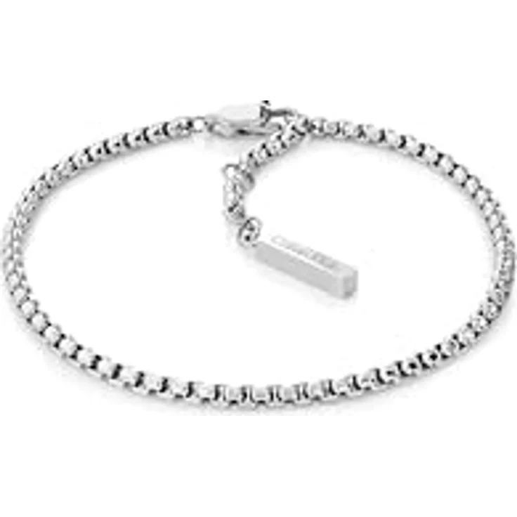 Calvin Klein CK STACKED Set aus 3 Armbändern für Damen aus poliertem Edelstahl, inklusive Stretcharmband und Kettenarmband, ideal zum Layering – Bild 4