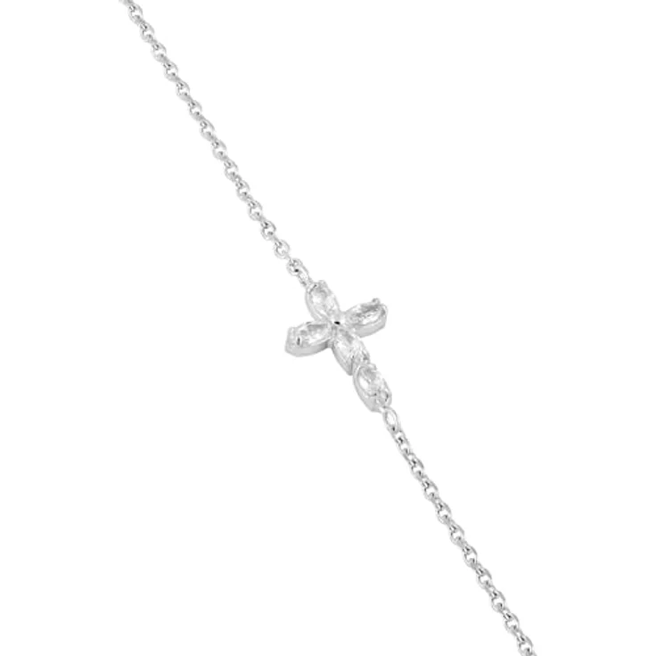 Tamaris Bracelet, Elegantes Armband aus poliertem Edelstahl, Silber, verstellbare Ankerkette bis 21 cm, wasserfest & hautfreundlich – Bild 2