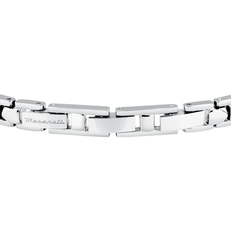 Maserati Herrenarmband JM224ATZ39, Edelstahl und Keramik mit Dreizack-Emblem, 21,5 cm, originalverpackt – Bild 3