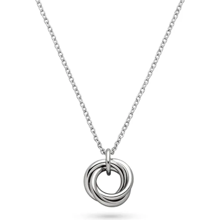 s.Oliver Necklace - Elegante Halskette aus poliertem Edelstahl, Silber - 47 cm Ankerkette, wasserfest & hautfreundlich