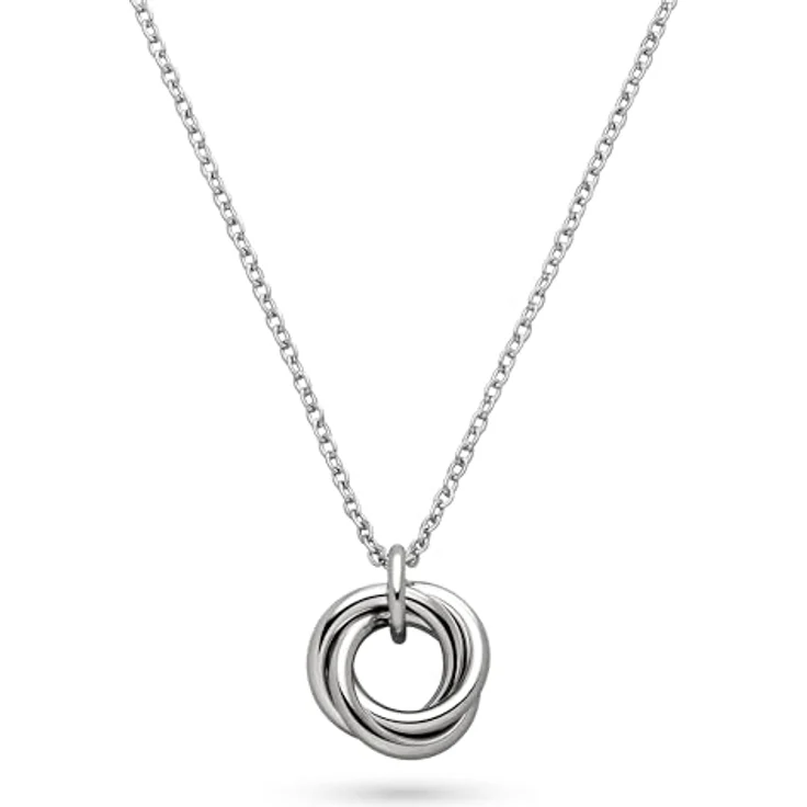 s.Oliver Necklace - Elegante Halskette aus poliertem Edelstahl, Silber - 47 cm Ankerkette, wasserfest & hautfreundlich – Bild 1