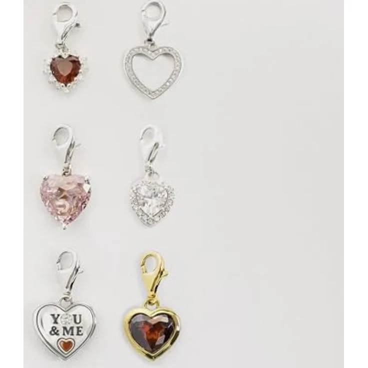 THOMAS SABO Charm-Anhänger 925er Sterlingsilber, Recycelt mit Geschw.-Kaltemail, Karabinerhaken – Bild 4