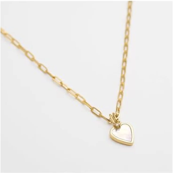 Guido Maria Kretschmer Damen-Halskette 925er Silber mit Zirkonia, Gelbgold, One Size – Bild 3