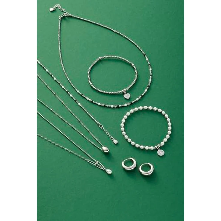 JEWELS BY LEONARDO Halskette Ciao Clothilde, silberfarbener Edelstahl mit Tropfenanhänger, 42-47 cm, trendige Damen-Schmuckstück in Geschenkverpackung – Bild 4