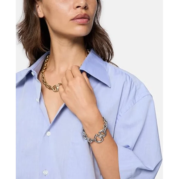 Liebeskind Berlin Armband LJ-1516-B-20, Edelstahl Gliederkette, 22 cm, Silber, Juwelierschließe – Bild 3