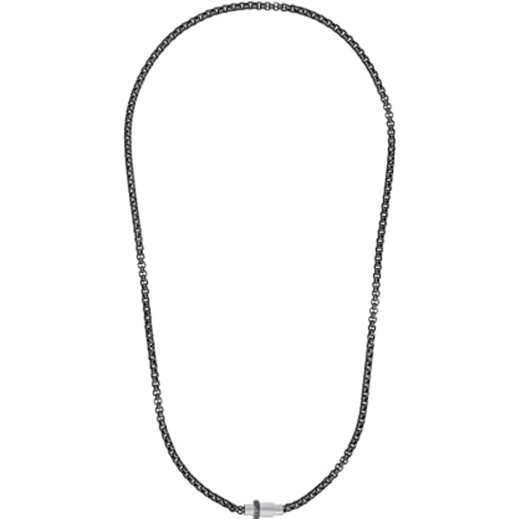 JOOP! Edelstahl Halskette für Herren, 60 cm, Silber mit praktischen Gewindeverschluss, in Schmuck Geschenk Box – Bild 3
