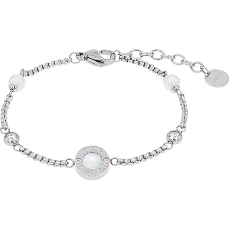 Joop! Armband Edelstahl Damen, Bicolor mit synth. Zirkonia, 19+3 cm, in Schmuck Geschenk Box, 2039845 – Bild 1