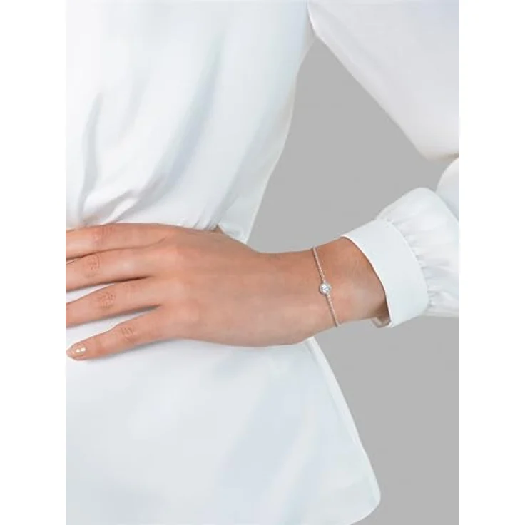GLANZSTÜCKE MÜNCHEN Damen-Armband Sterling Silber 925 mit violettem Topas, Boho-Style, rhodiniert, hochglanzpoliert – Bild 2