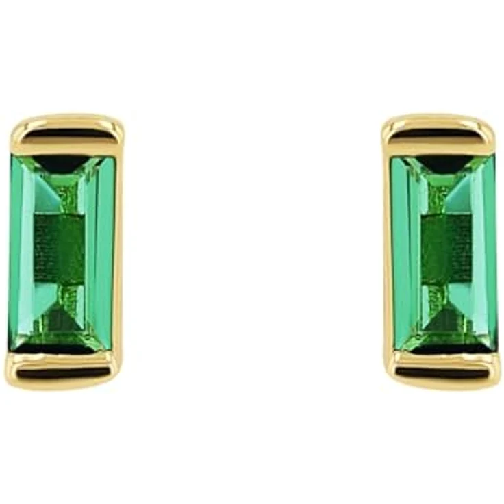 Amor Ohrstecker 925 Sterling Silber mit Zirkonia, 0,5 cm, gold, in Schmuck Geschenk Box, 2034782 – Bild 2