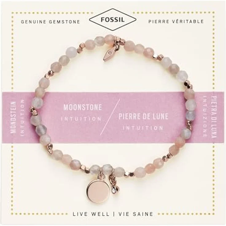 Fossil Damen-Armband JA6945791, Nude Semi-Precious Armband mit Hochglanzfinish, Innenlänge 165 mm – Bild 5